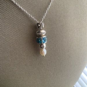 Chamilia silver Necklace with 4 charms